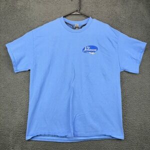 Big‎ Johnson Vaccines Blue Graphic T-Shirt Mens XL Little Prick Humor Tee Gildan